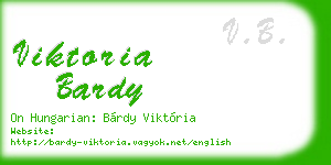 viktoria bardy business card